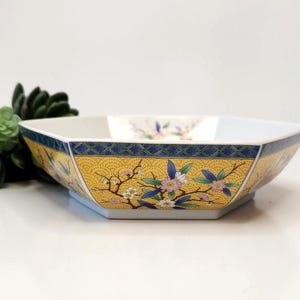 Vintage Kutani Takahashi Octagon Bowl