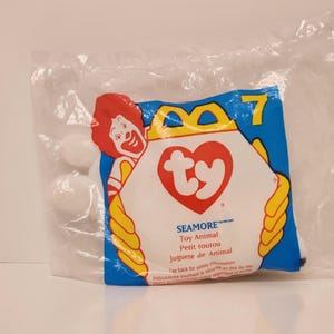 TY - McDonald&#39;s - Teenie Beanie Baby - Seamore - 1996 / The White Seal