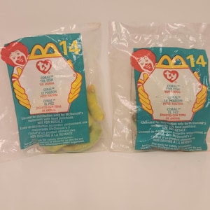 Coral the Fish / Ty Teenie Beanie McDonalds Ty Coral the Fish #14 / 2000/ Pastel Rainbow