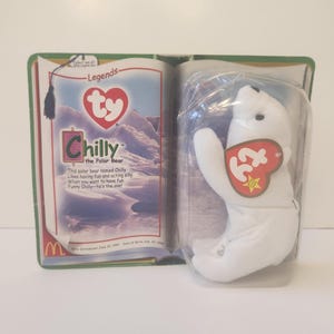 2000 McDonald's Ty Legends Chilly Polar Bear 5" Beanie Babies