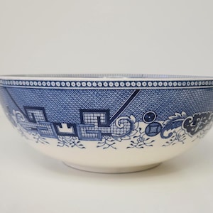 Large Vintage Blue Willow Bowl - Etsy