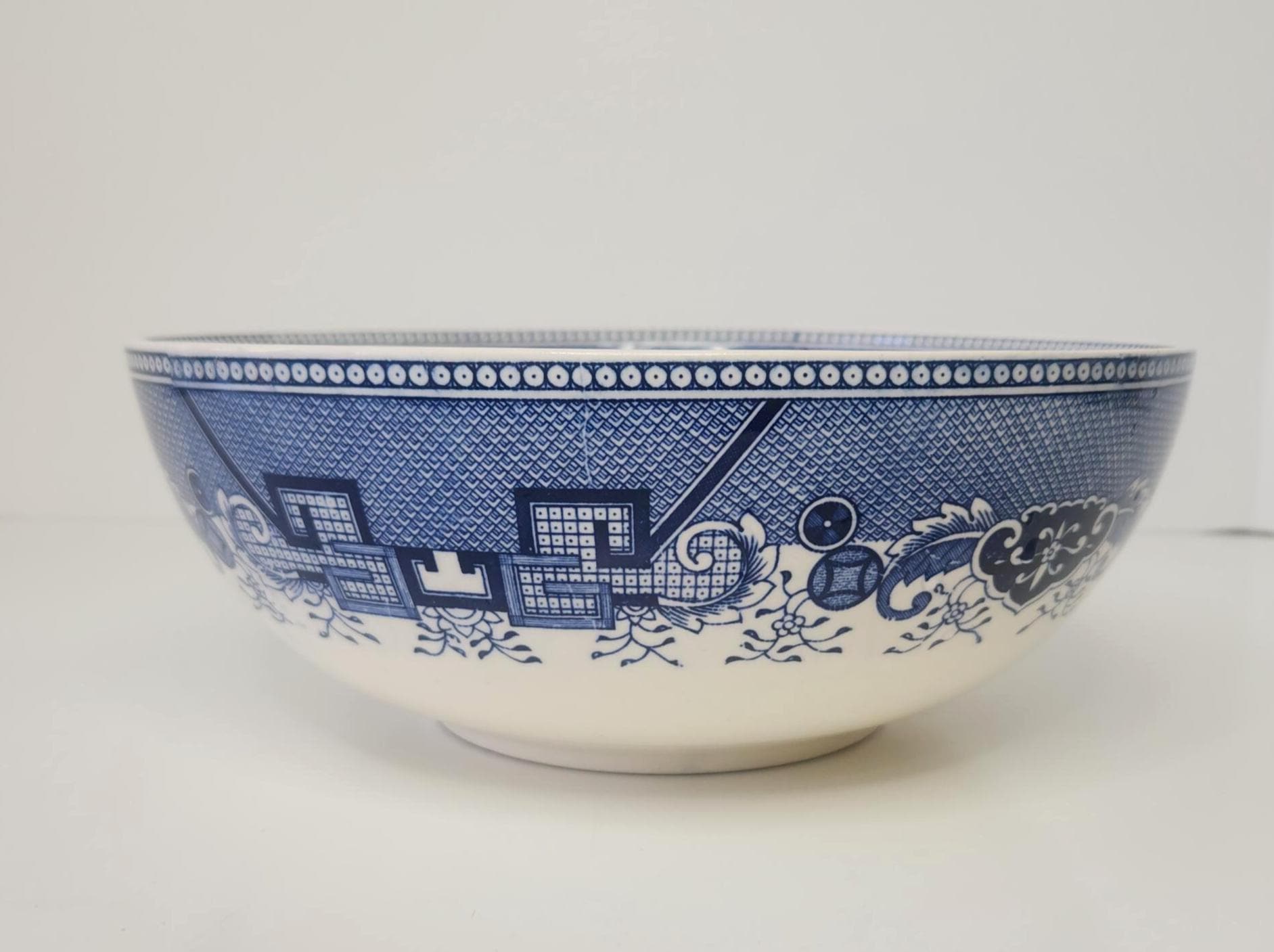 Blue Willow Salad Bowls - Etsy