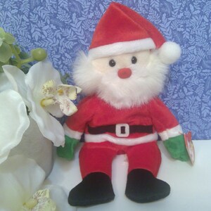 Vintage Santa Bear - Retired Holiday Beanie Baby/ 98