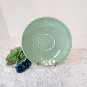 Vintage Metlox California Pottery Poppytrail Saucer - Green