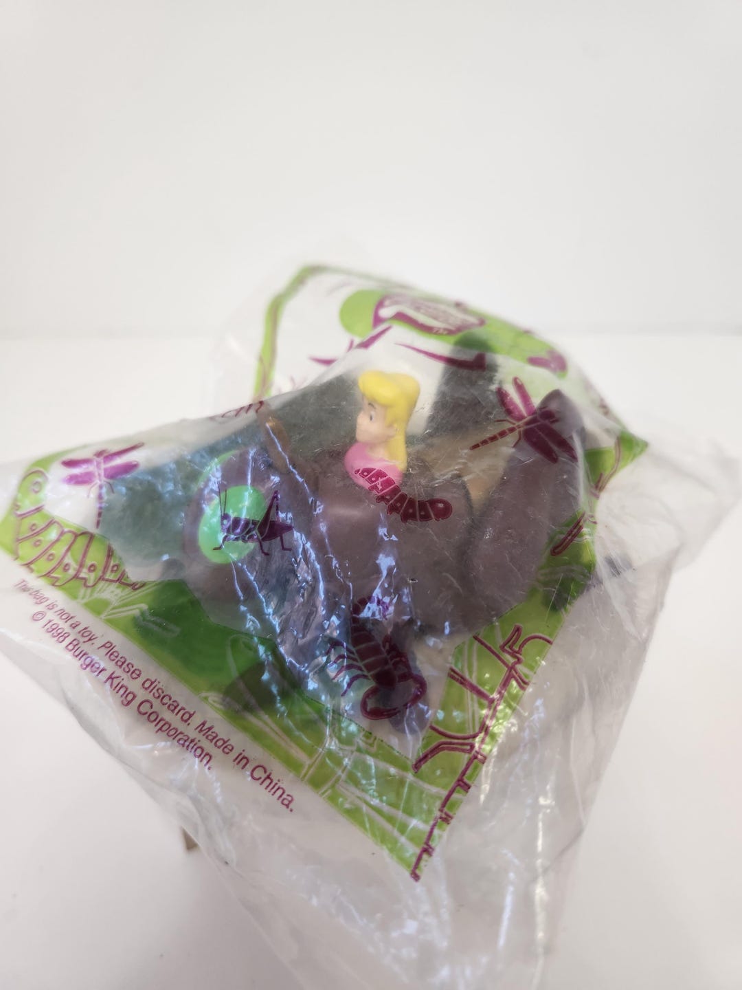 Vintage 1998 Burger King Kids Club Bug Riders Lushie on Grasshopper Toy ...