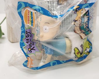 Vintage 1998 Rugrats Movie Burger King Toy - Hero-on-the-Move Tommy - New Sealed 90s Nickelodeon
