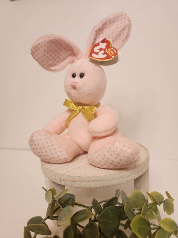 Ty Beanie Baby - Valley the Pink Easter Bunny (6.5in) - Etsy