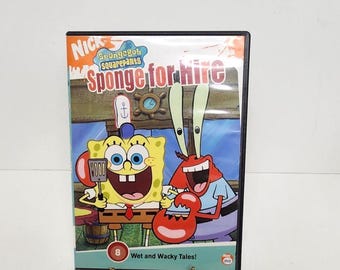 SpongeBob SquarePants: Sponge for Hire DVD, Nick DVD Wet and Wacky Tales,  Krusty Krab Training Video & Mid-Life Crustacean /  Pre-Owned