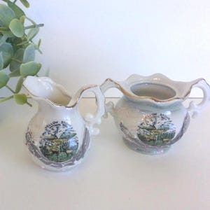 2 Vintage Yellowstone Porcelain Collectibles / Souvenir / 50s