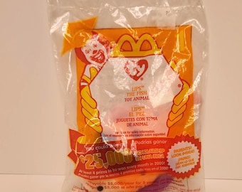Ty Beanie Baby Lips the Fish Vintage McDonald's Happy Meal Toy / #1 / 2000