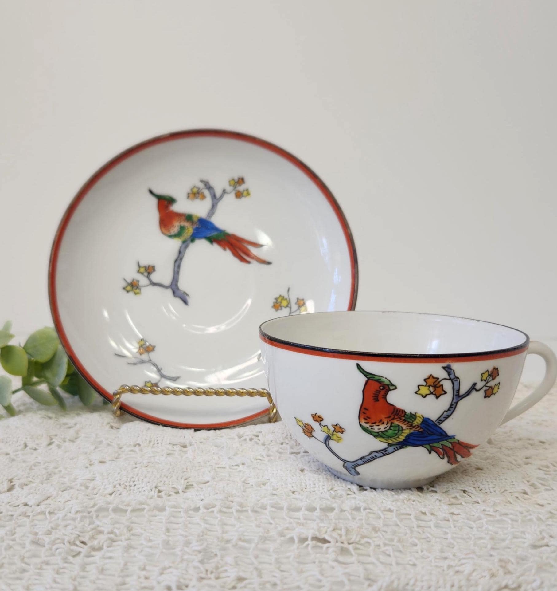 Japanese Antique Tea Set Birds - Etsy