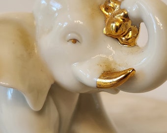 ▫️soup_elephant▫️ Lenox Princeton Gallery White Porcelain Elephant Figurine