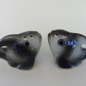 Vintage Fish Head Salt and Pepper Shakers / Japan /