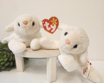 1996 TY Beanie Baby FLEECE the Lamb, Retired, Fluffy Wool
