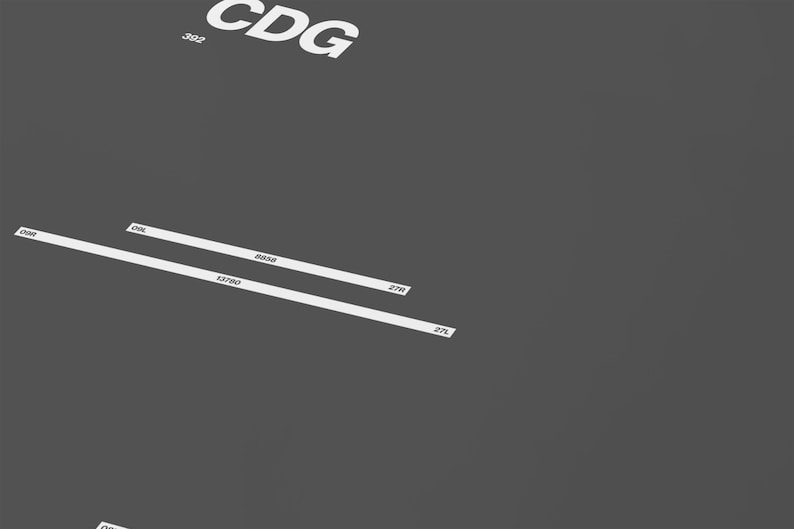 CLE Airport Runway Poster: Minimalist Aviation Wall Art - Etsy