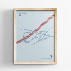 Exit 10 New Jersey Turnpike Karte, Retro Stil Wand Kunst, Leinwand Dekoration, gerahmt Reisegeschenk, Minimal Poster Druck, Landstraße Schild, Road Trip