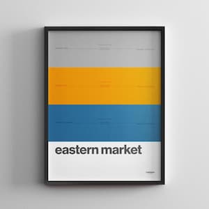 Östlichen Markt Station / Washington DC Metro / Minimal Poster / U-Bahn Stil Wand Kunst / Leinwand Dekor / Geschenk