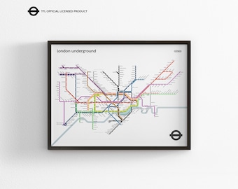 ロンドン地下鉄駅と地下鉄列車 - Etsy 日本
