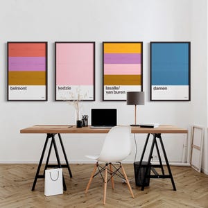 Chicago L Station Print / CTA / Custom Minimal Poster Print / Subway Style Wall Art / Canvas Home Decor / Black Frame Travel Gift
