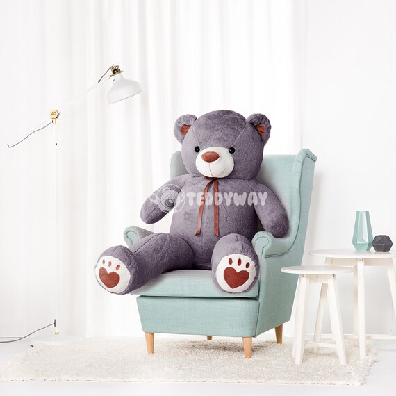 grey giant teddy bear
