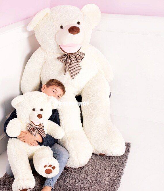 giant teddy bear white