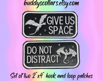 Made To Order Dragon Patch Set 2x4” patches (see photos for vinyl and thread colors available) ONE thread and ONE vinyl color only