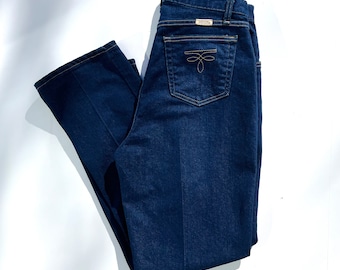 Vintage 80s/90s Sheplers Blue Dark Wash Straight Leg Western Jeans
