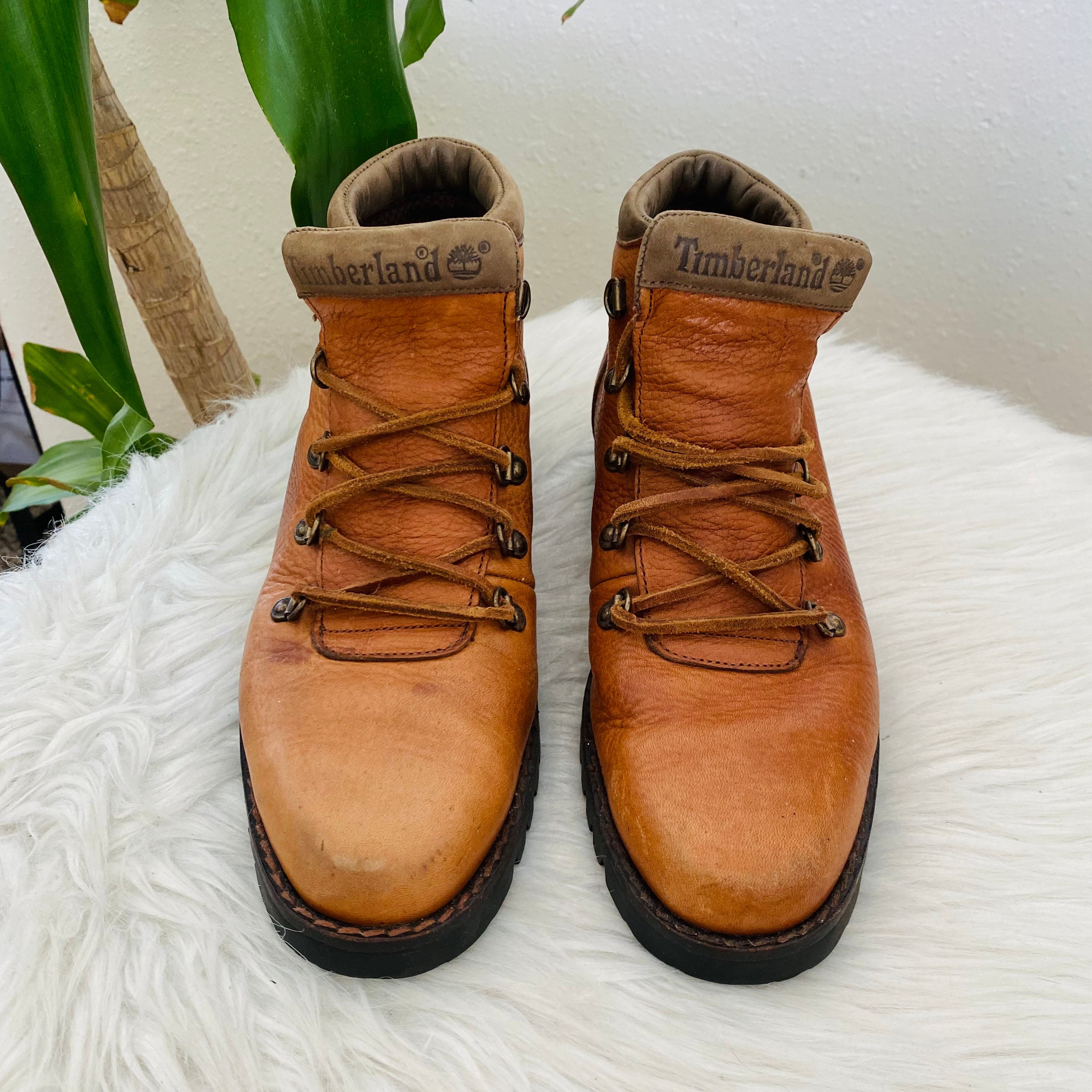 Vintage Mens Suede Timberlands Moccasin Shoes