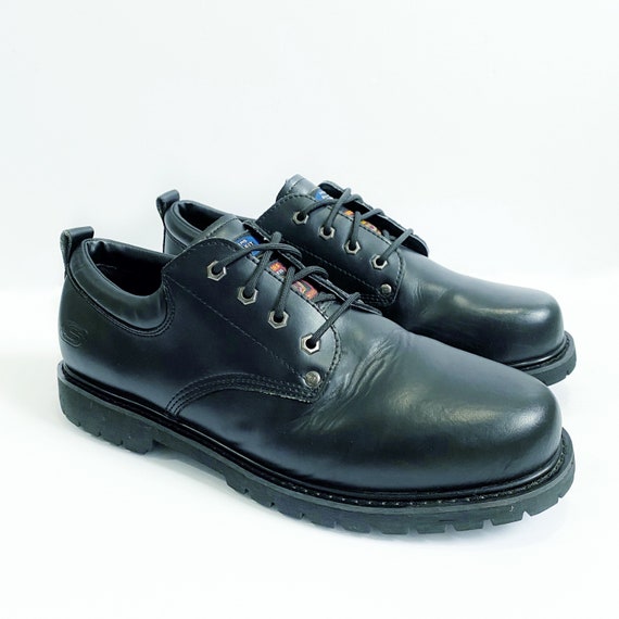 Vintage 90s Skechers Black Oxford Boots | Etsy