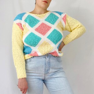 Vintage 80s Chaus Deck of Cards Sweater