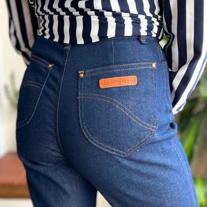 Vintage 1982 Levi’s Jeans, High Waisted, Dark Wash, Straight Leg, Size 28/29” Waist