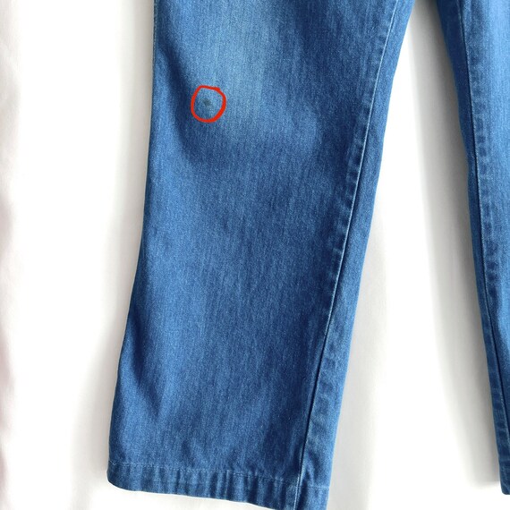 Vintage 1970s Wrangler Straight Leg Blue Medium W… - image 5