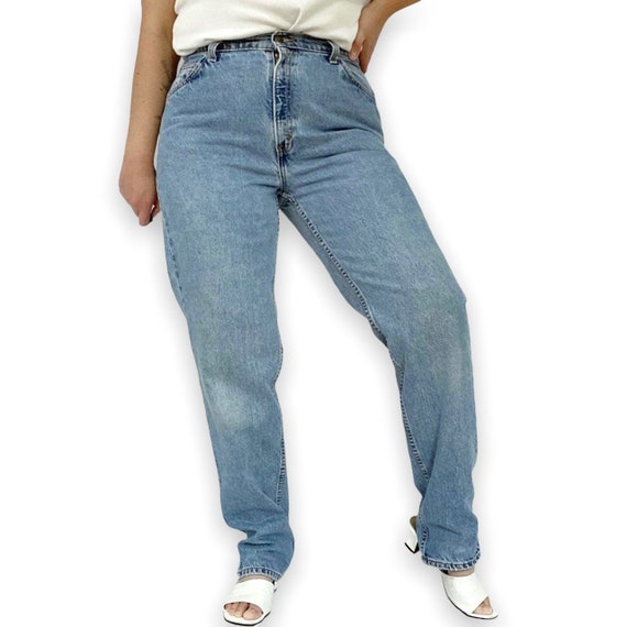 Vintage 1997 Levis 921 Orange Tab Mom Jeans 34 Waist Tall | Etsy