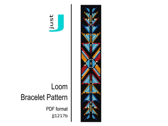 bead loom pattern beaded loom jewelry bracelet DIY Loom bracelet pattern pattern Digital