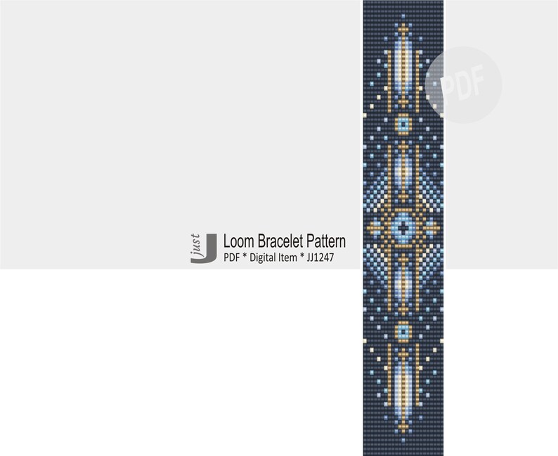 bead loom pattern beaded loom jewelry bracelet DIY Loom bracelet pattern pattern Digital