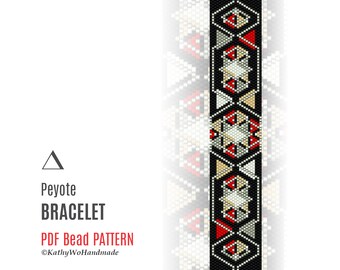 Peyote Beaded Bracelet Pattern, Peyote Pattern, Odd Count Peyote, Easy Peyote, DIY Bracelet, Handmade Bracelet, Miyuki Bracelet