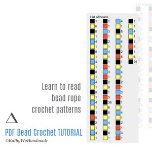 Handledning för pärlvirkning, mönster för pärlrep, direktnedladdning
