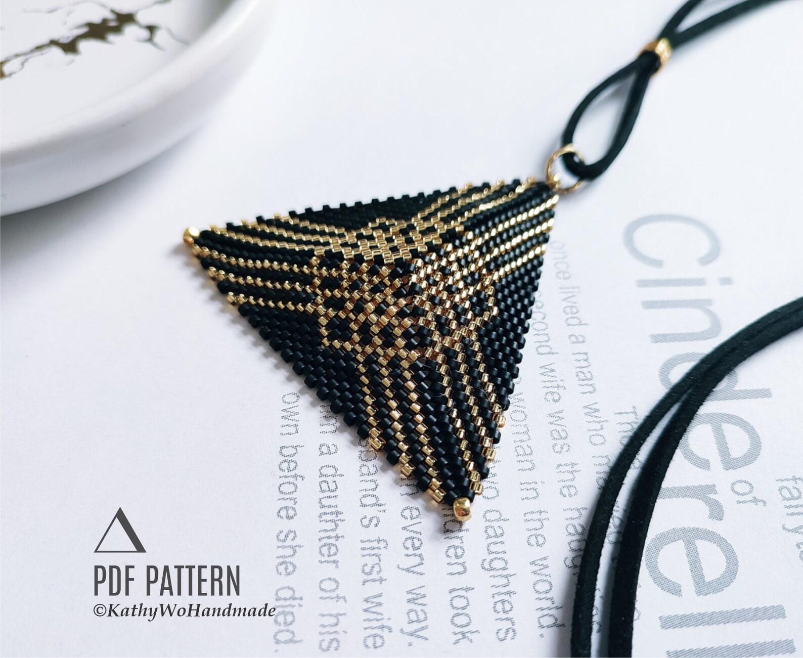 Pendent Triangle Pattern Peyote Triangle Pattern, Triangle Pendant Pattern, Beaded Triangles ...