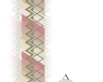 Seed Bead Bracelet Pattern, Even-Count Peyote Stitch, Miyuki Jewelry, Instant Download