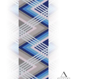 Even Count Peyote Bracelet Pattern, Miyuki Delica Pattern, Instant Download
