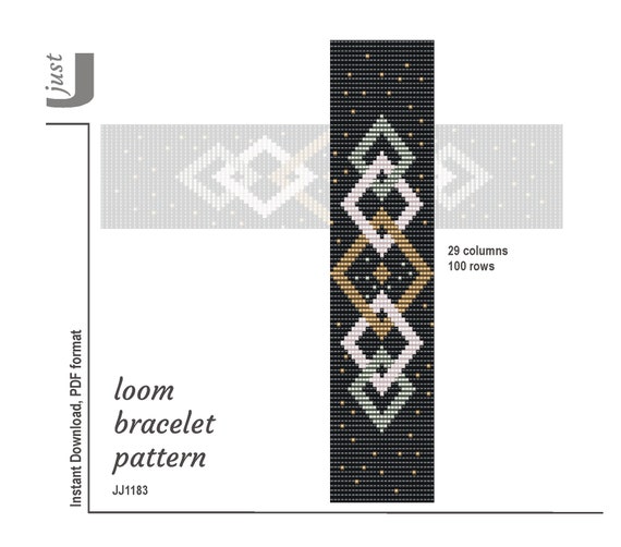 bead loom pattern beaded loom jewelry bracelet DIY Loom bracelet pattern pattern Digital