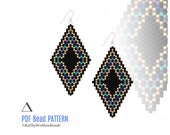 Beaded Earrings Pattern, Peyote Stitch, Beading Pattern, Jewelry Making, Peyote Pattern, Seed Bead Earrings, Miyuki Pattern