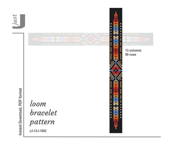 Bead Loom Pattern Native American Bracelet Loom Bracelet Etsy