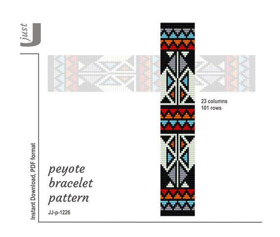 bead loom pattern beaded loom jewelry bracelet DIY Loom bracelet pattern pattern Digital
