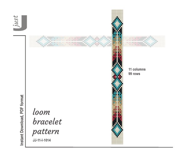 photo Bead Loom Patterns 7 Rows etsy