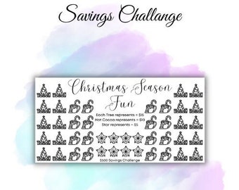 Savings Challenge - Christmas Season Fun - Instant Download