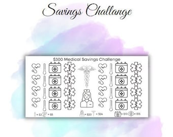 Savings Challenge - Medical - Instant Download