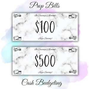 Prop Bills Set Marmor Design 12ct