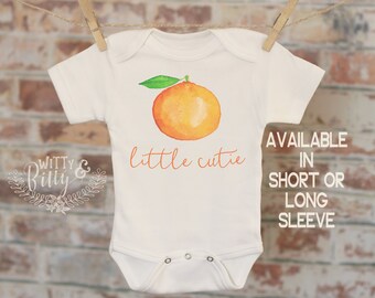 orange baby onesie