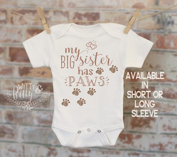 my big brother has paws onesie